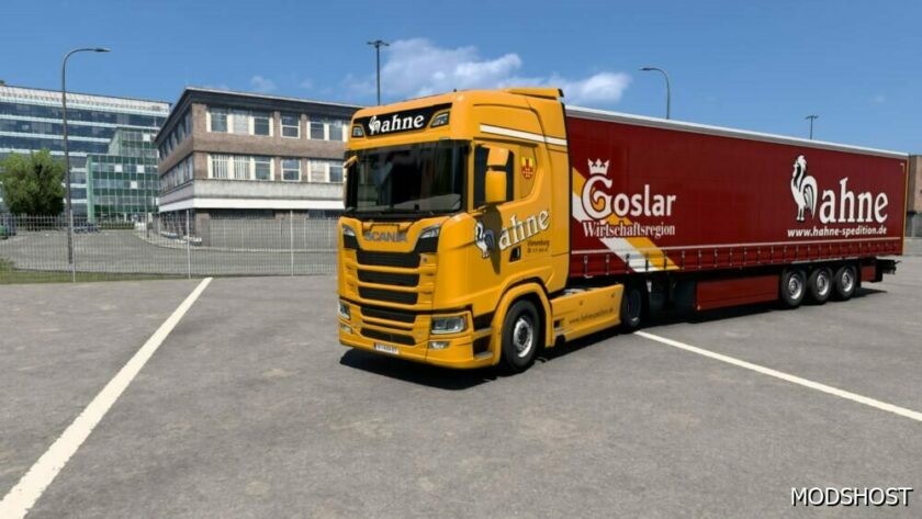 ETS2 Mod: Combo Skin Spedition Hahne (Featured)