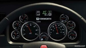 ATS Kenworth Mod: W990 Improved Dashboard V1.1 1.49 (Featured)