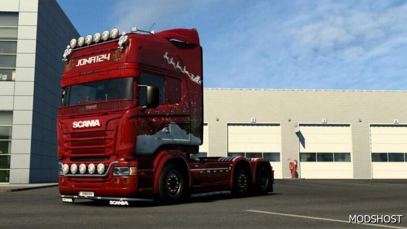 ETS2 RJL Mod: Scania Christmas Skin (Featured)