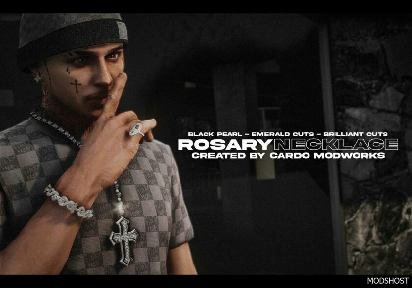 GTA 5 Player Mod: Rosary Necklace for MP Male (Featured)