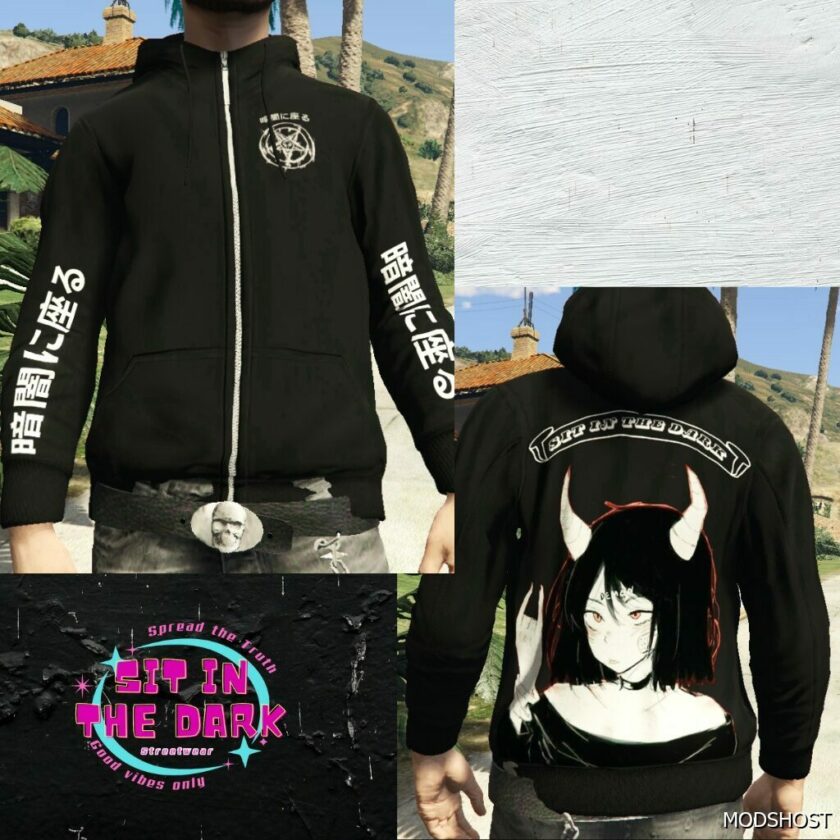 GTA 5 Player Mod: Custom Hoodies Sitd for MP Male V1.1 (Featured)