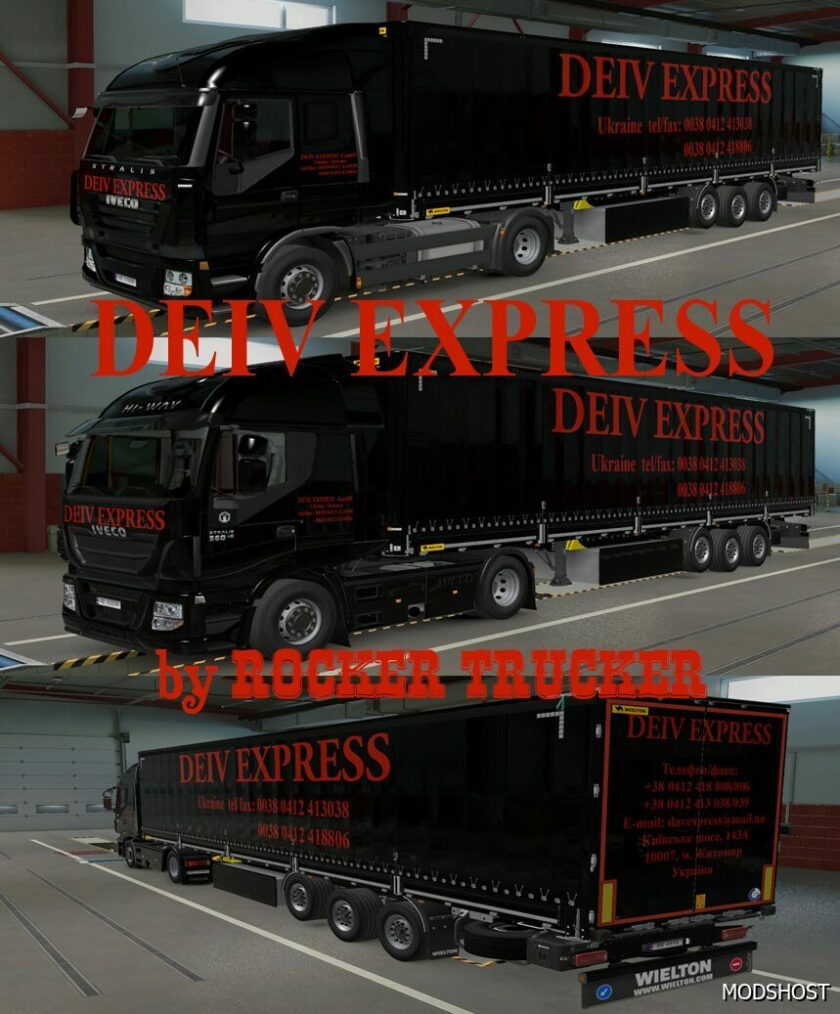 ETS2 Iveco Mod: Deiv Express Skin Pack (Featured)