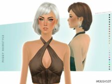 Sims 4 Female Mod: Peggy Hairstyle (Featured)