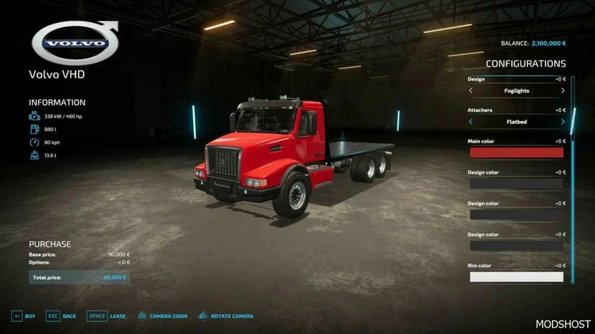 FS22 Volvo Truck Mod: VHD V1.2 (Featured)