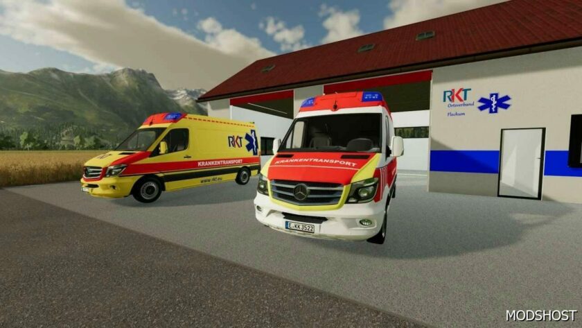 FS22 Mercedes-Benz Vehicle Mod: Mercedes Benz Sprinter 2014 KTW V1.1 (Featured)