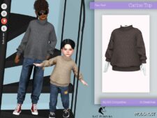 Sims 4 Male Clothes Mod: Carlos TOP (Featured)