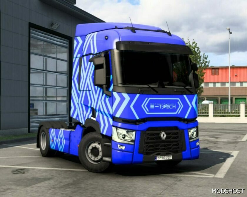 ETS2 Renault Skin Mod: Trucks E-Tech II 1.49 (Featured)