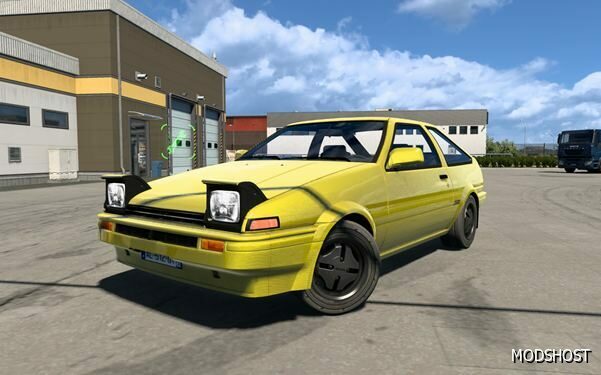 ETS2 Toyota Car Mod: Sprinter Trueno AE86 V2.6 1.49 (Featured)