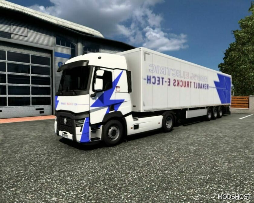 ETS2 Renault Skin Mod: Trucks E-Tech III 1.49 (Featured)