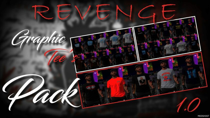 GTA 5 Player Mod: Revenge Tshirt Pack for MP Male (Featured)