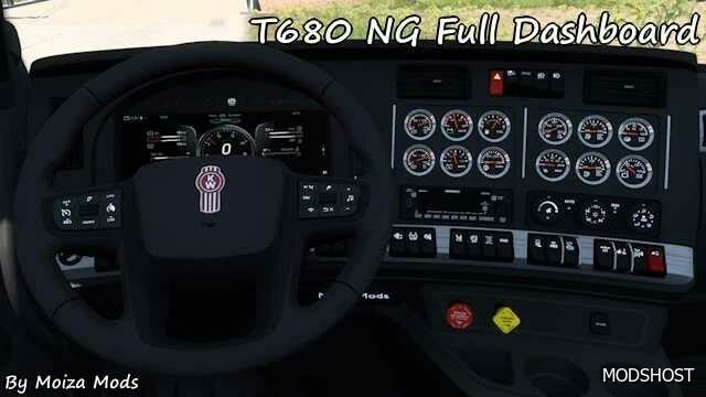 ATS Kenworth Interior Mod: SCS T680 NG Full Dashboard V0.5 (Featured)