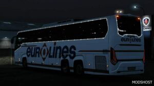 ETS2 Scania Bus Mod: Touring HD + Christmas Lights 1.49 (Image #3)