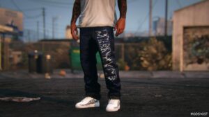 GTA 5 Player Mod: Menace LA Denim Jeans for MP Male (Image #2)