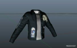 GTA 5 Player Mod: Money Jean Jacket for MP Male (Image #4)