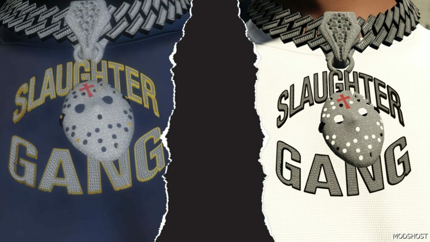 GTA 5 Player Mod: Slaughter Gang Chain for MP Male (Featured)