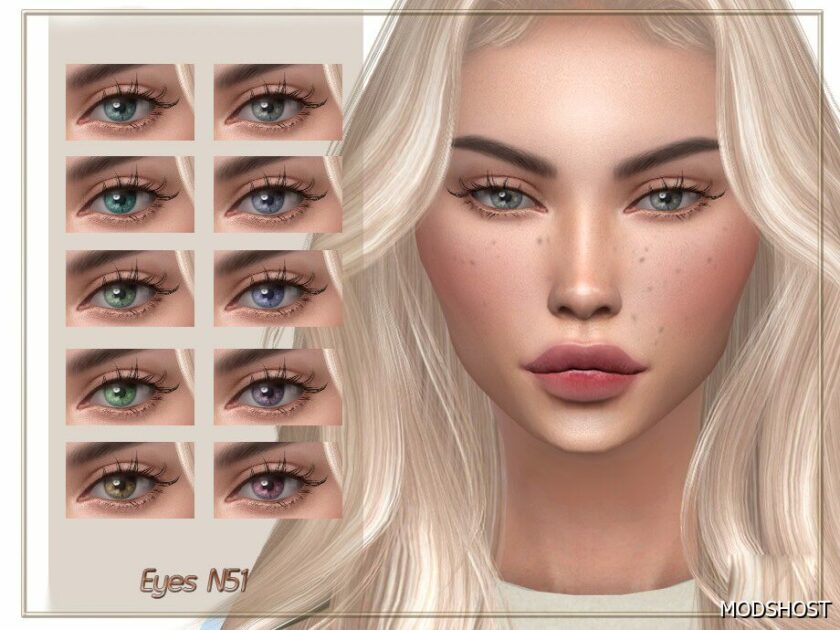 Sims 4 Mod: Eyes N51 (Featured)