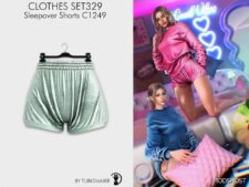 Sims 4 Sleepwear Clothes Mod: Sleepover SET329 (Image #2)