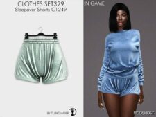 Sims 4 Sleepwear Clothes Mod: Sleepover SET329 (Image #3)