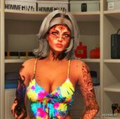 GTA 5 Player Mod: Morgan Hair for MP Female (Image #3)