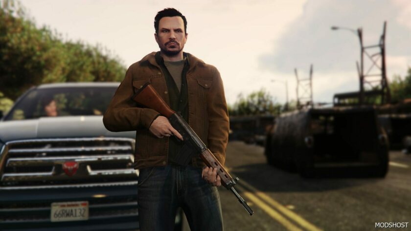 GTA 5 Weapon Mod: Battle Rifle Wood Finish (Featured)