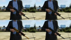 GTA 5 Weapon Mod: Battle Rifle Wood Finish (Image #2)