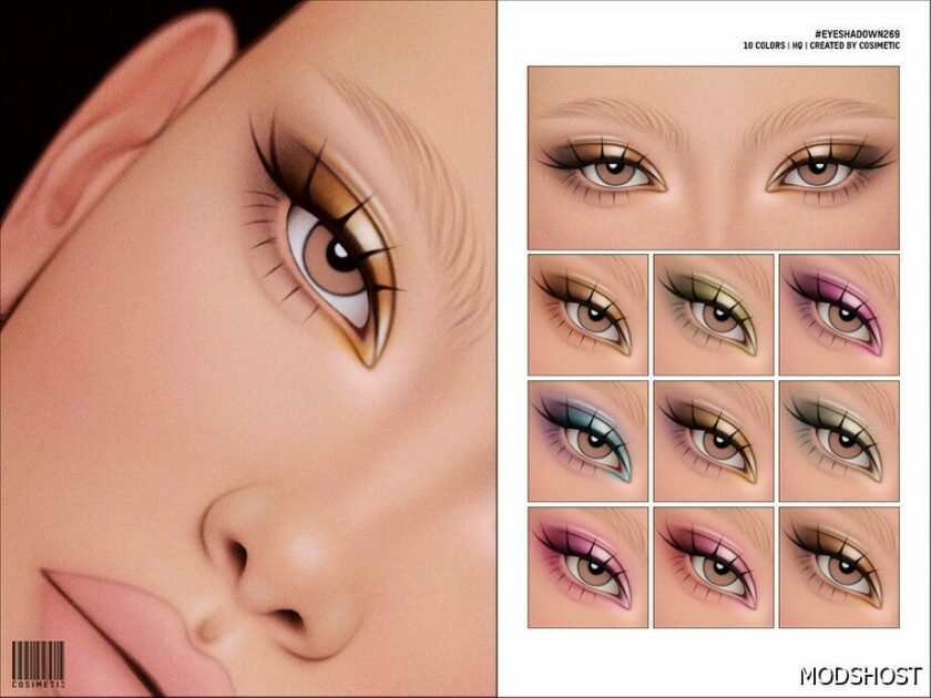 Sims 4 Female Makeup Mod: Eyeshadow N269 (Featured)