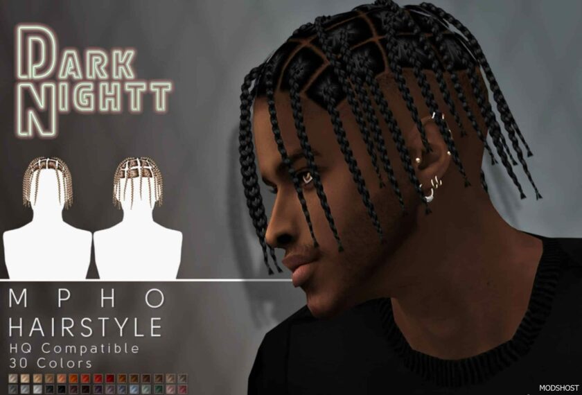 Sims 4 Male Mod: Mpho Hairstyle (Featured)