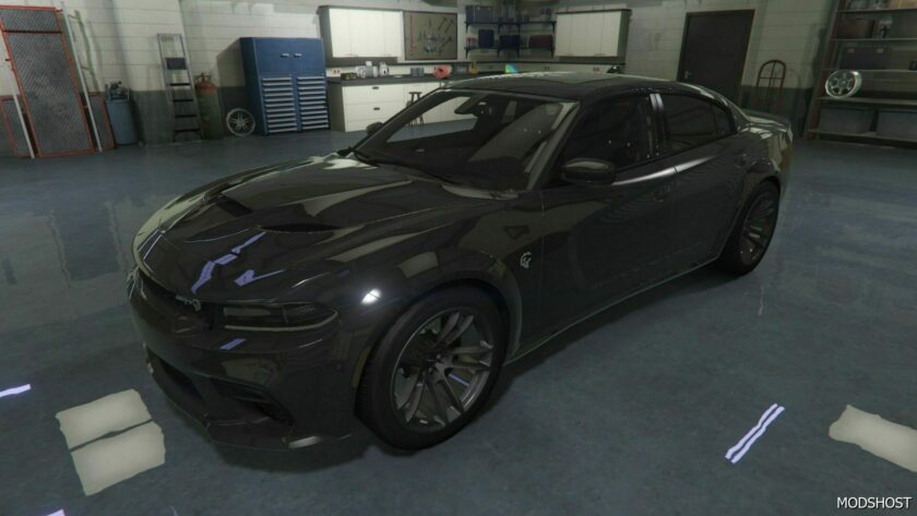 GTA 5 Dodge Vehicle Mod: 2021 Dodge Charger SRT Hellcat (Featured)