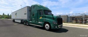 ATS Mod: Ruda Cascadia and SCS Trailer Skin ABF 1.49 (Image #2)