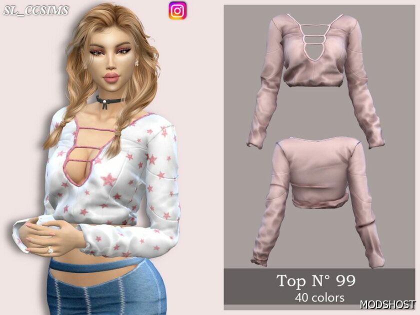 Sims 4 Female Clothes Mod: SL Top 99 (Featured)