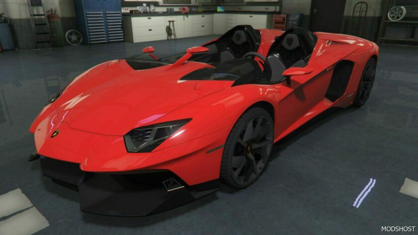 GTA 5 Roadster Vehicle Mod: Lamborghini Aventador SVJ Roadster (Featured)