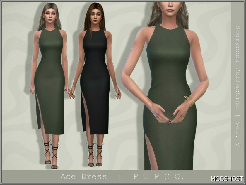 Sims 4 Female Clothes Mod: ACE Dress. (Featured)