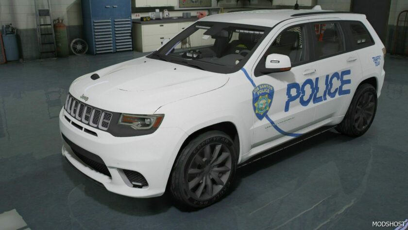 GTA 5 Jeep Vehicle Mod: Grand Cherokee Police (Featured)