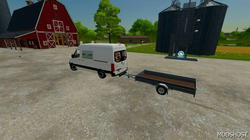 FS22 Mercedes-Benz Vehicle Mod: Mercedes Sprinter RWZ (Claas) (Featured)