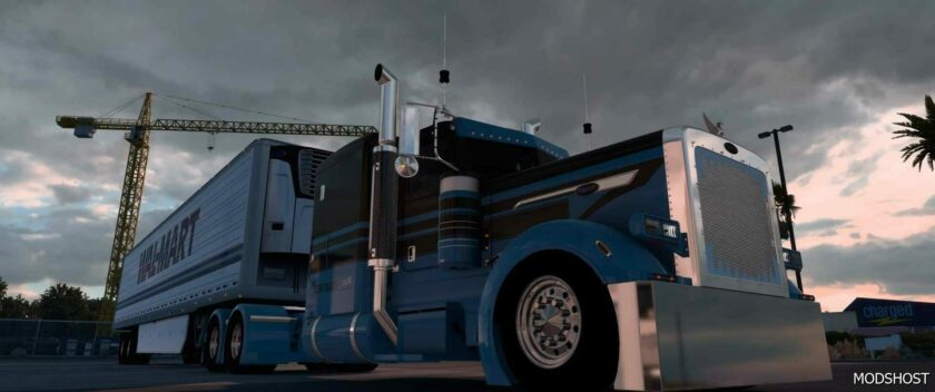 ATS Mod: 389 Pinga Truck Skin Blue & Black 1.49 (Featured)