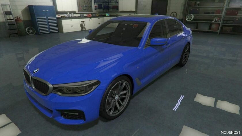 GTA 5 BMW Vehicle Mod: 5-Series M550I at Xdrive (Featured)