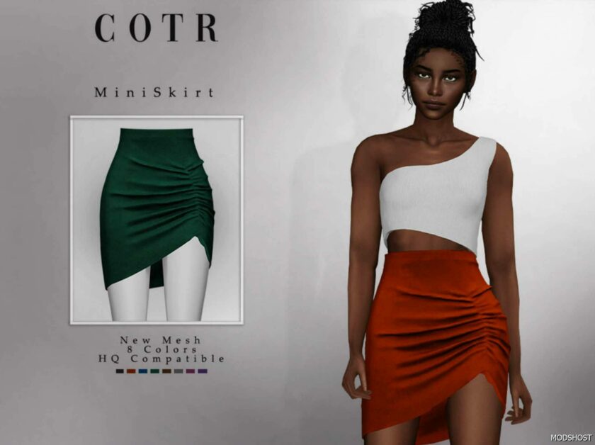 Sims 4 Clothes Mod: Mini Skirt B-82 (Featured)