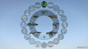 GTA 5 Mod: NEW Colorful HUD (Weapons, Radio & Map Blips) V1.0.3095.0 (Image #3)