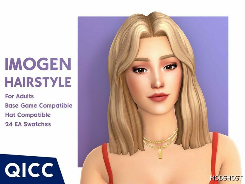 Sims 4 Female Mod: Imogen Hair (Featured)