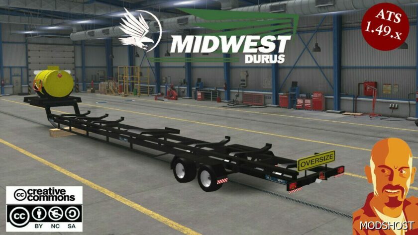 ATS Mod: Midwest Durus Combines Headers Trailers 1.49 (Featured)