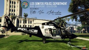 GTA 5 Paint Mod: Augusta Westland AW109 Lspd – LOS Santos Police Department (Featured)