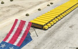 GTA 5 Map Mod: 50 School Buses Ramp Challenge (Image #3)