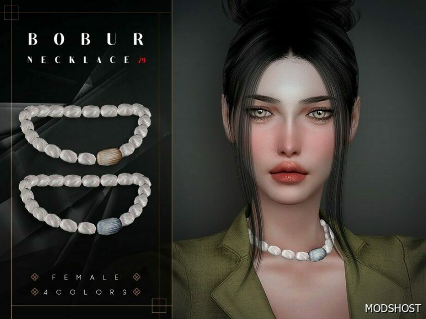 Sims 4 Female Accessory Mod: Pearl Necklace (Featured)