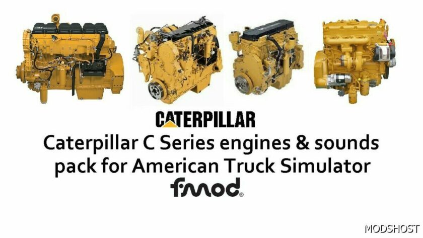 ATS Caterpillar Part Mod: C Series Engines Pack V1.4 1.49 (Featured)