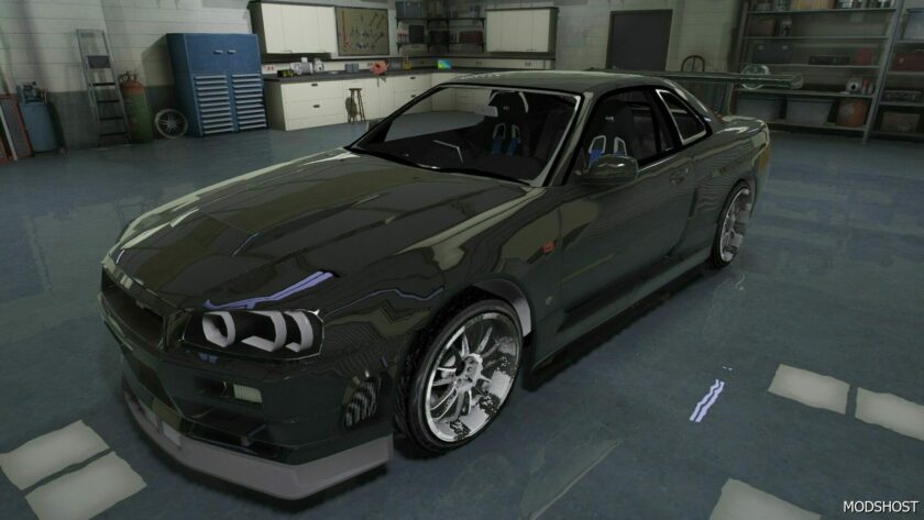 GTA 5 Nissan Vehicle Mod: Skyline GT-R34 (Featured)