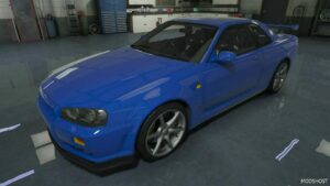 GTA 5 Nissan Vehicle Mod: 1999 Nissan Skyline GT-R V-Spec (BNR34) (Featured)