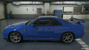 GTA 5 Nissan Vehicle Mod: 1999 Nissan Skyline GT-R V-Spec (BNR34) (Image #2)