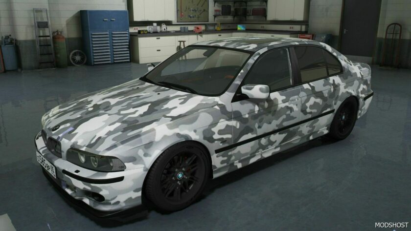 GTA 5 BMW Vehicle Mod: M5 E39 Camouflage (Featured)