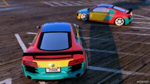 GTA 5 Audi Vehicle Mod: R8 Harlequin Troll VW V1.1 (Image #2)