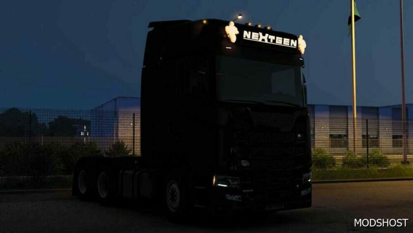 ETS2 Scania Part Mod: Customs Scania NG S/R Lightbox 1.49 (Featured)